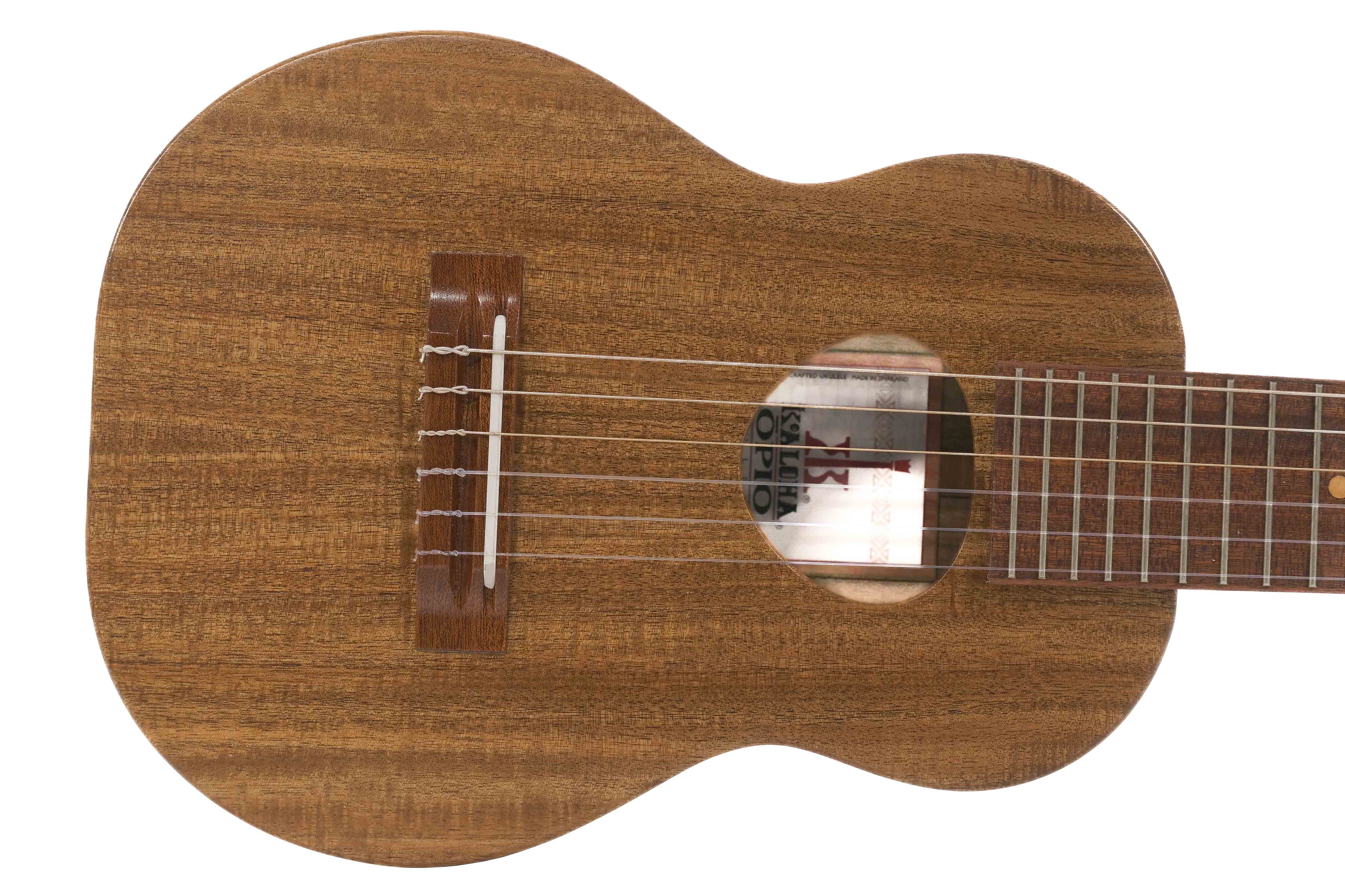 KoAloha KTO-G6 Guitarlele Opio Solid Acacia 6 String "HOKU" A to A Tuning