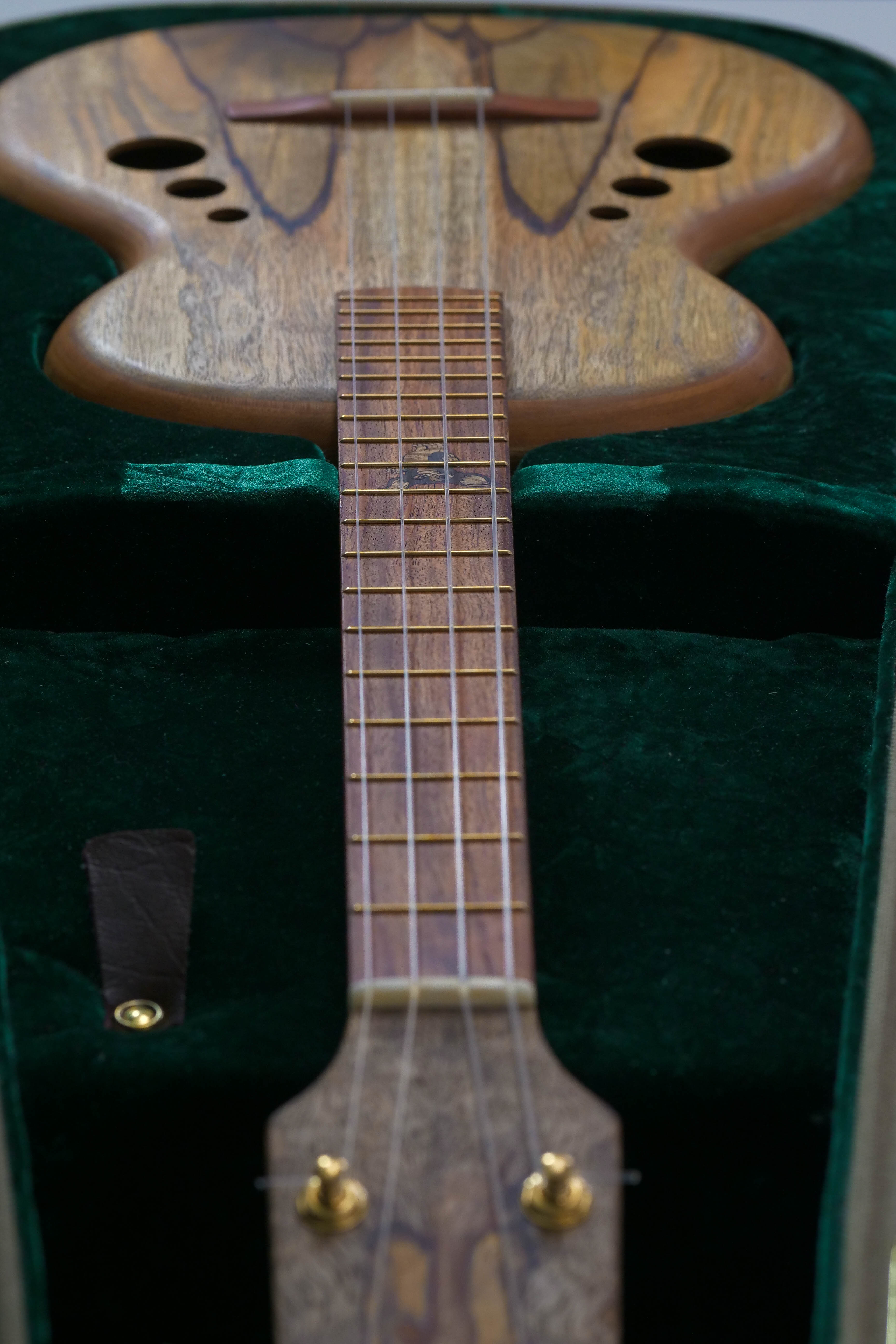 Tyde Music Custom Baritone Ukulele Stunning Spalted Mango "Gremlin"