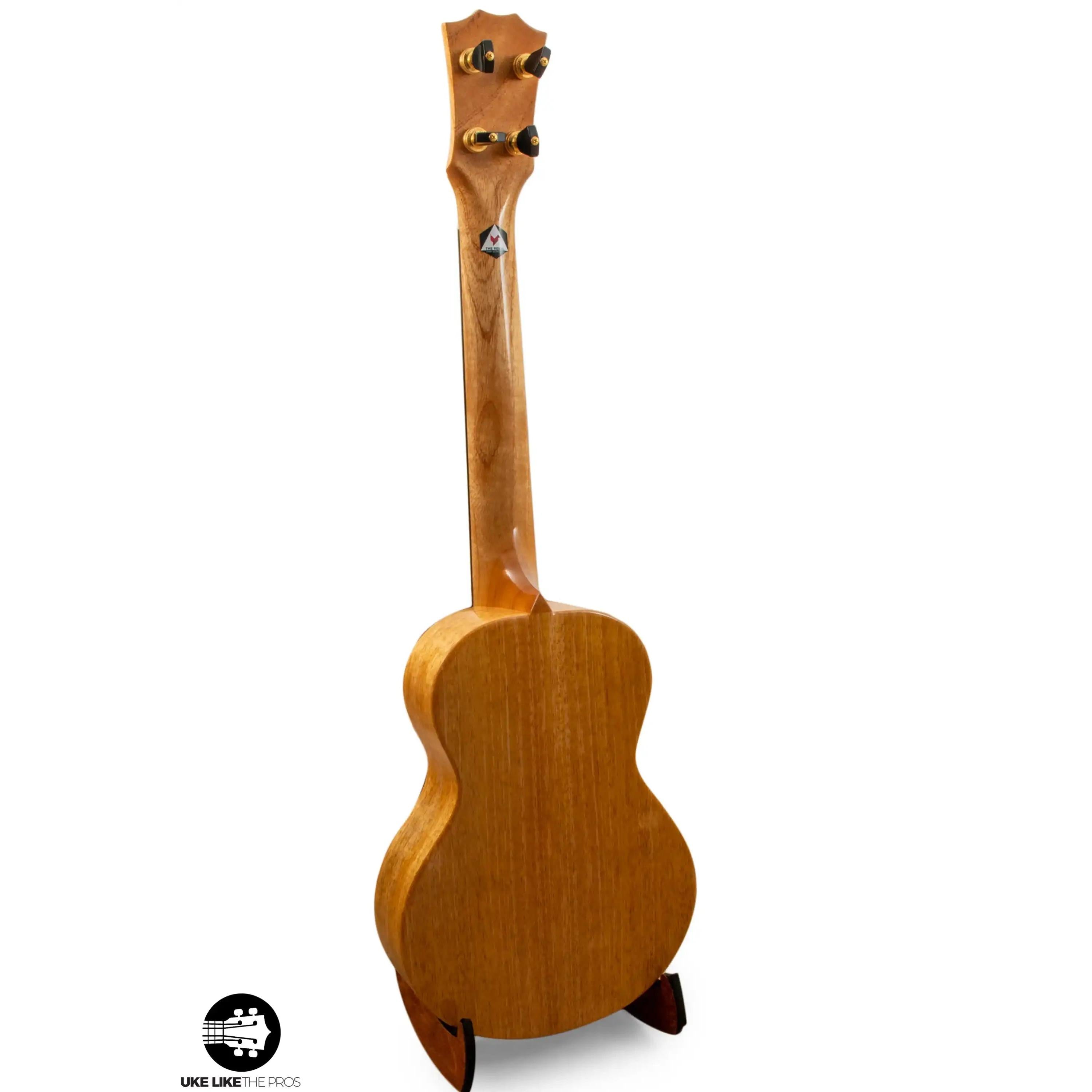 Romero Creations ukulele with natural wood finish, mahogany back and neck, Terry Carter Music Store