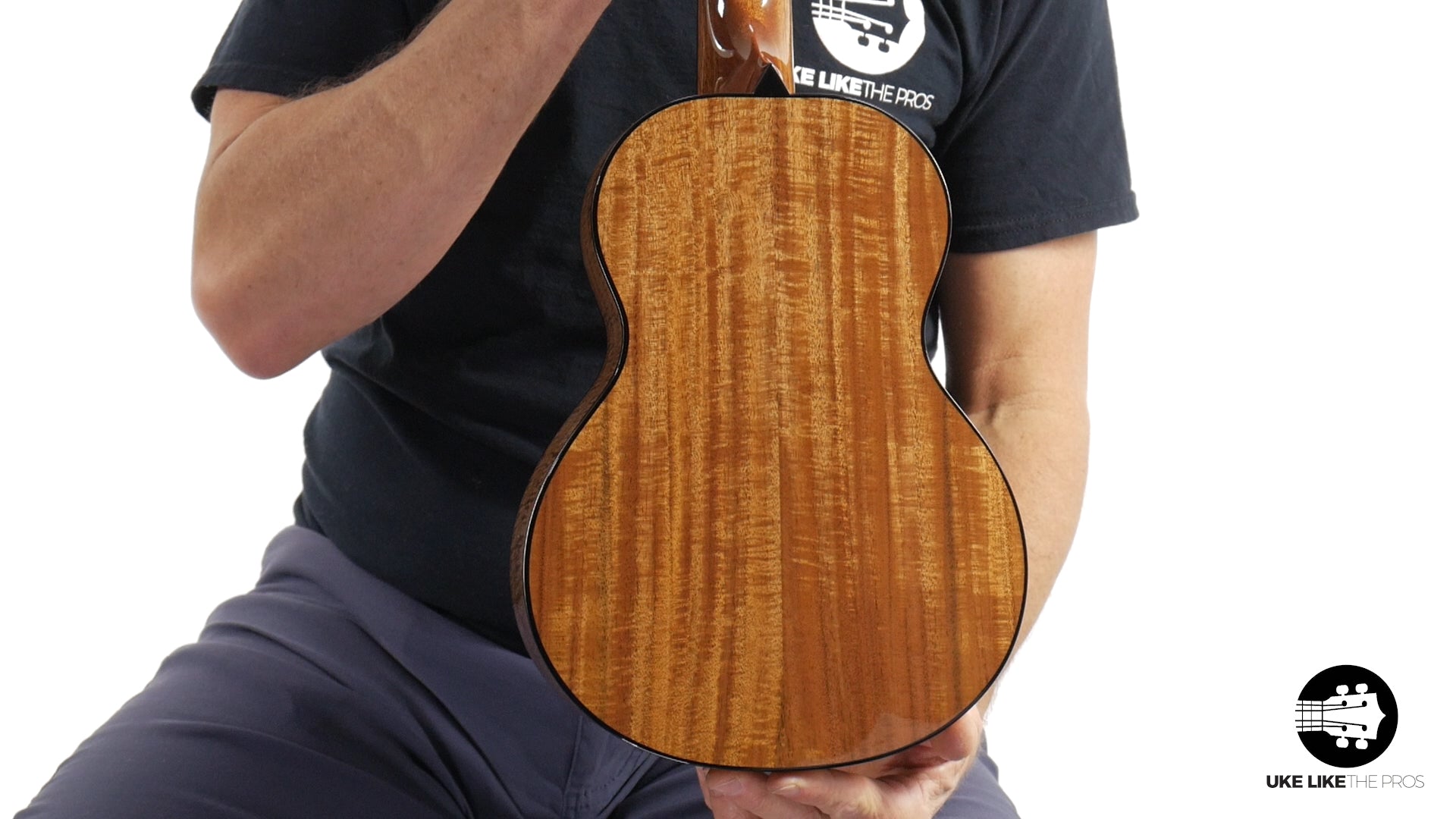 Rebel Pluto Tenor Ukulele Solid Spruce Top and Curly Acacia "Fire Walk"