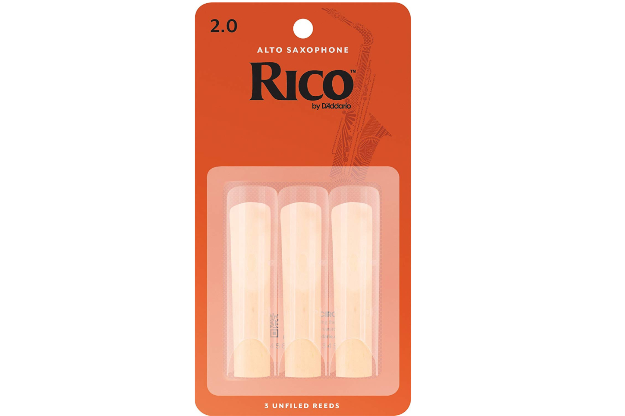 Rico by D'Addario Alto Saxophone Reeds Strength 2.0 - 3 Pack