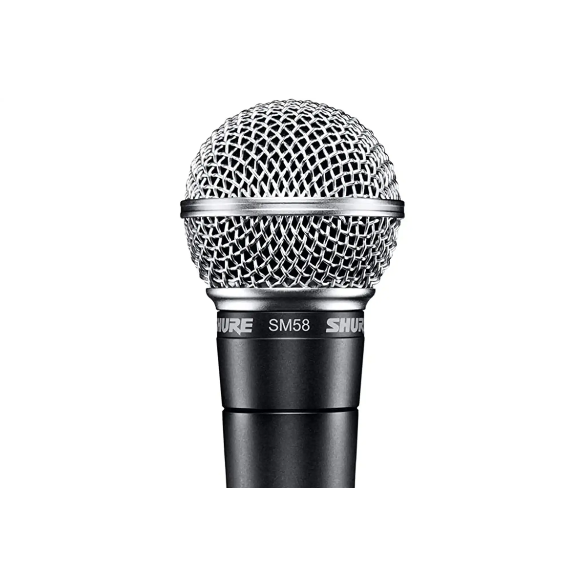 ShureSM58DynamicVocalMicrophone-closeup | Terry Carter Music Store