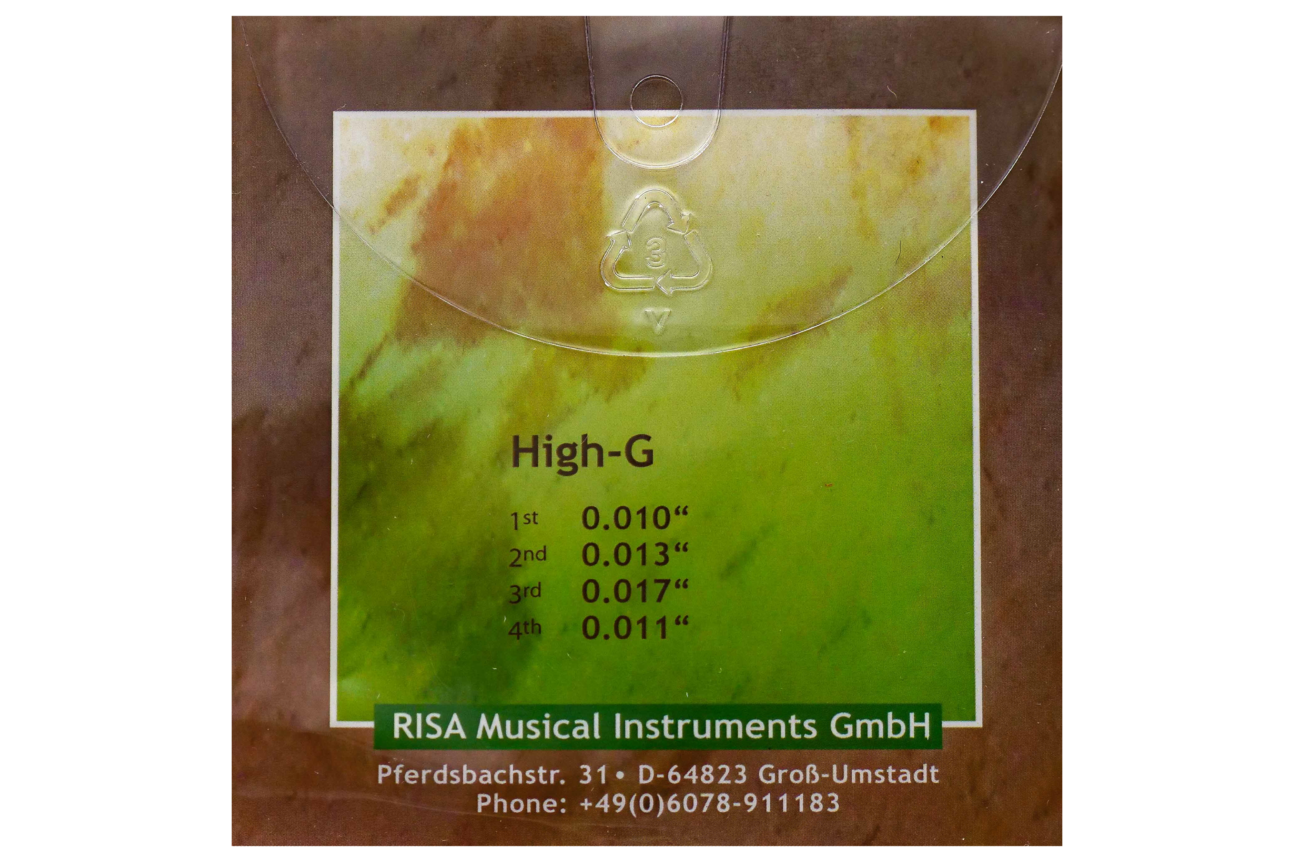 Risa Steel String Tenor Ukulele HIGH G [Full Set]