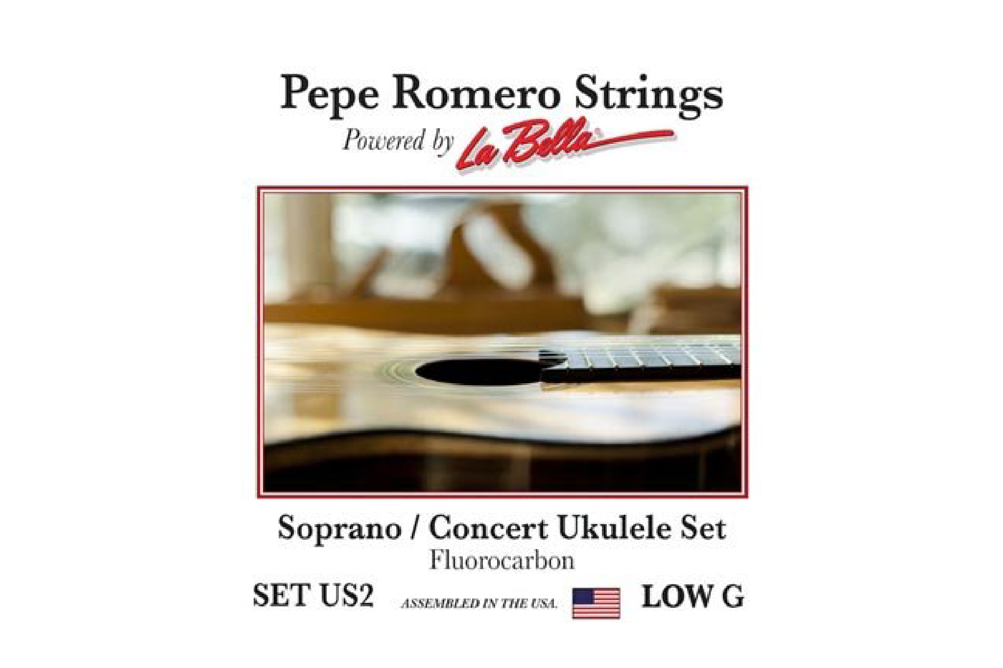 Pepe Romero Strings US2 Soprano/Concert Ukulele Low G Set