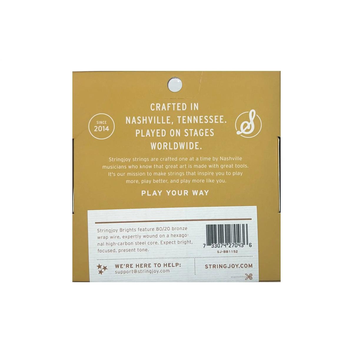 Stringjoy-SJ-BB1152-Guitar-Strings-back | Terry Carter Music Store