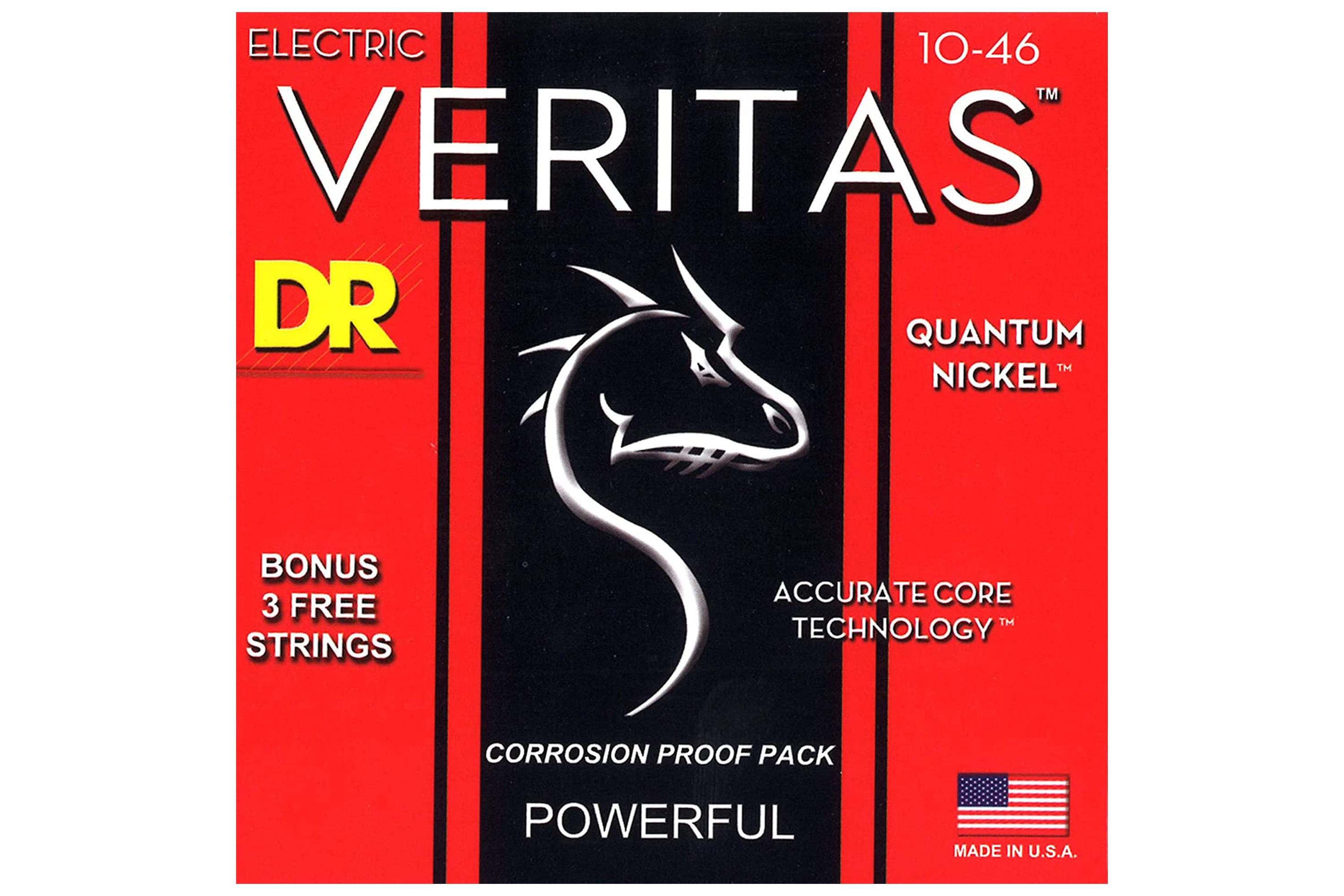 DR Strings Veritas Quantum Nickel Medium 10-46 Electric Guitar Strings