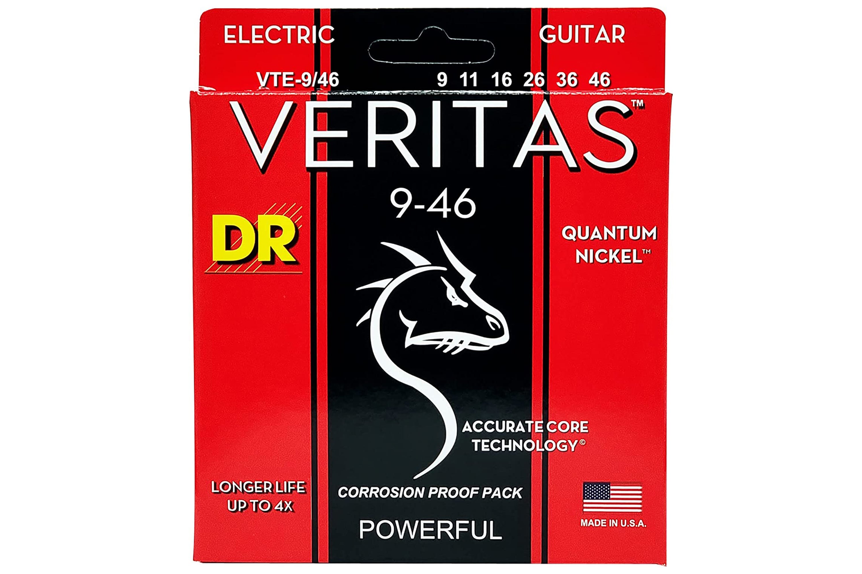 DR Strings Veritas Quantum Nickel 9-42 Electric Guitar Strings
