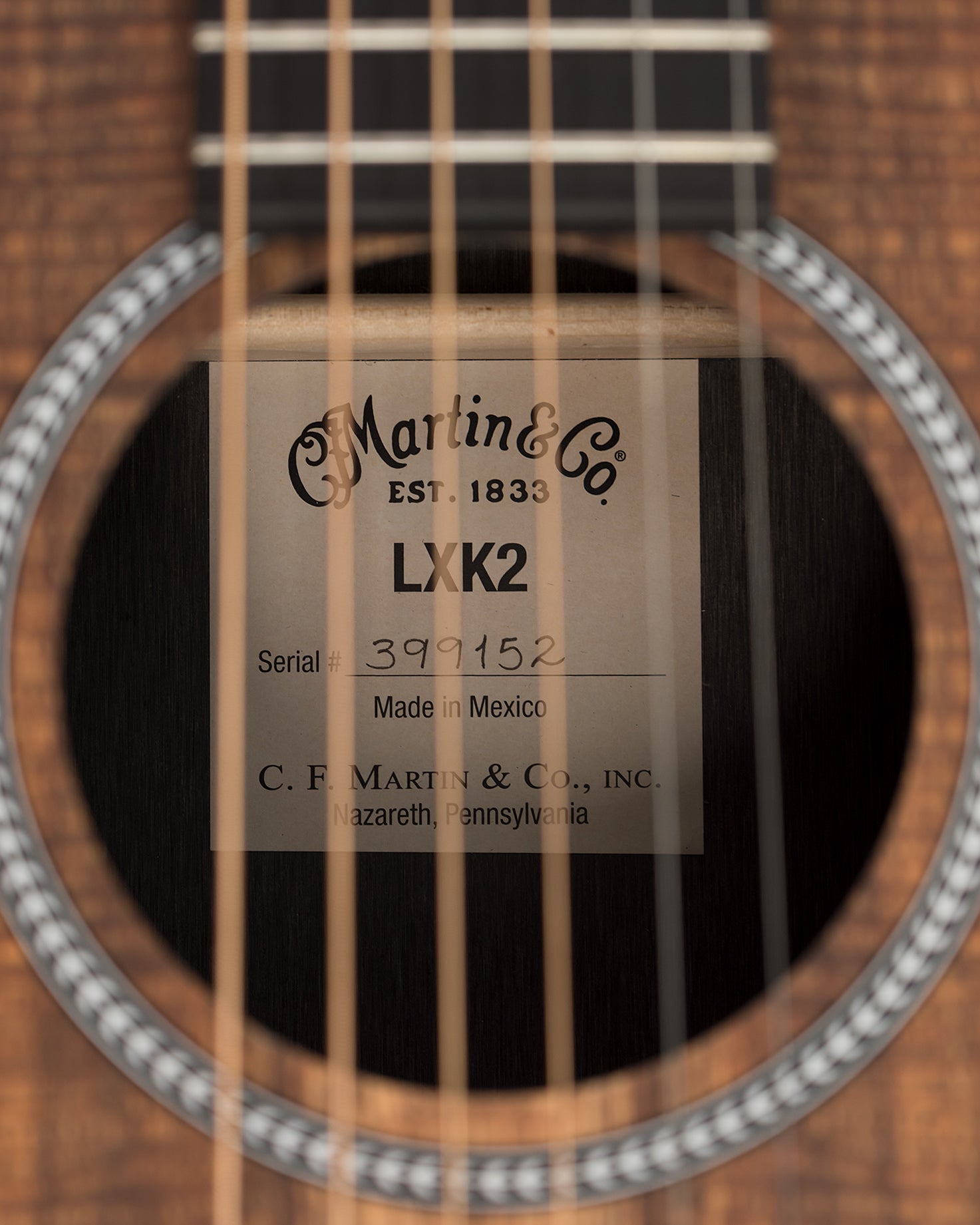 Martin LXK2 Little Martin Guitar Koa