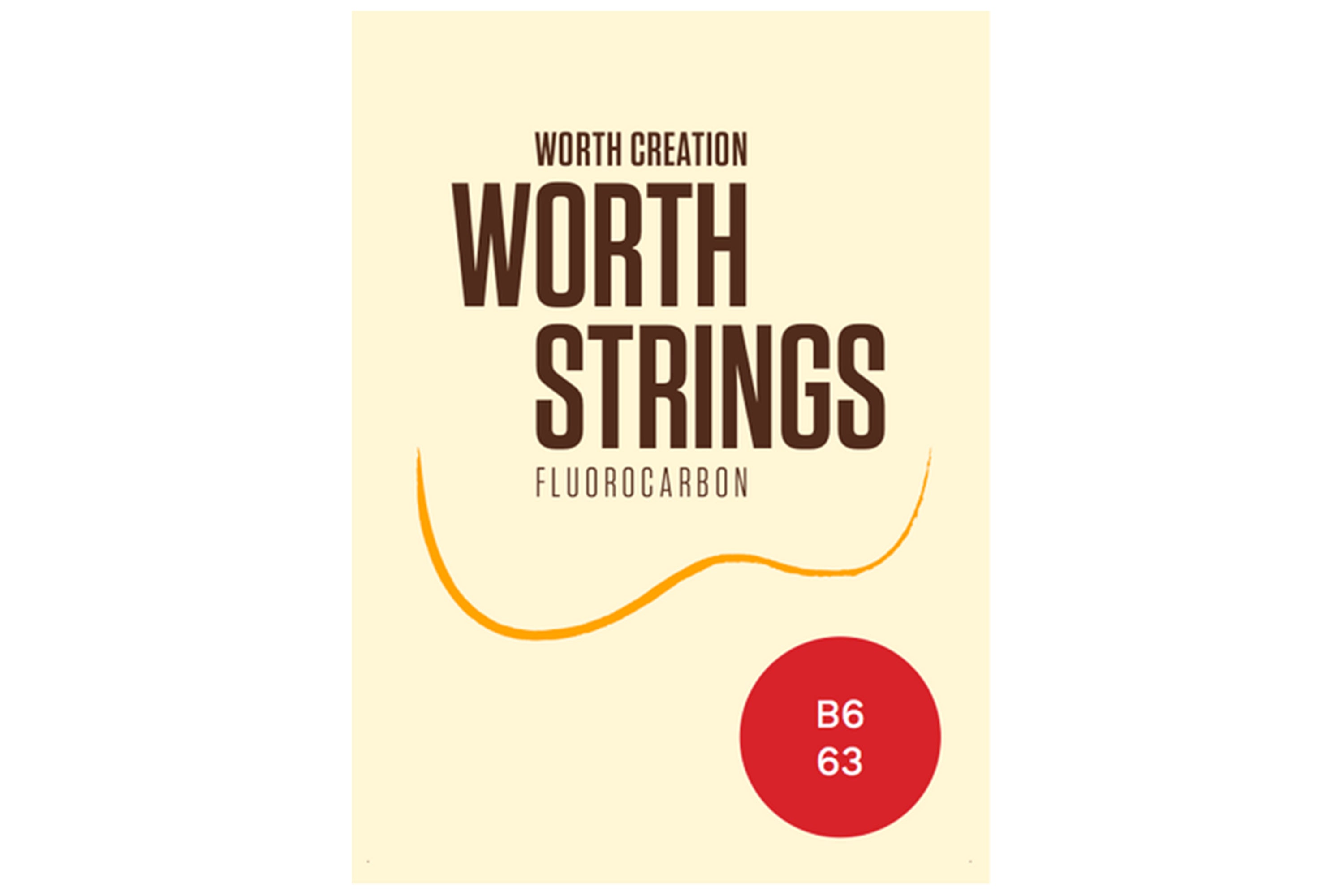 Worth Brown Fluorocarbon 6 String Tenor Ukulele Strings B6-63 inch (G, C, c, E, a, A) Enough For 2 Sets