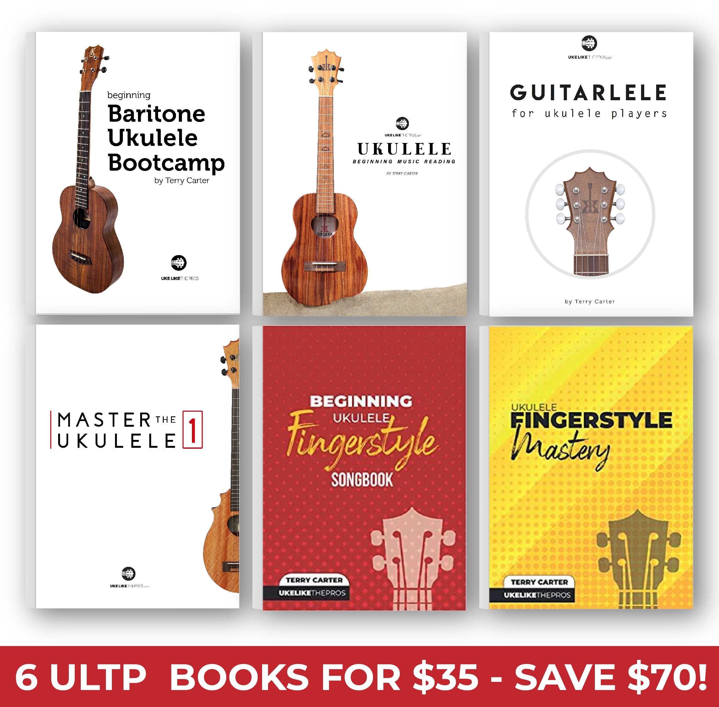 ULTP Books Special Sale  - Buy All 6 Ukulele Books for $35!