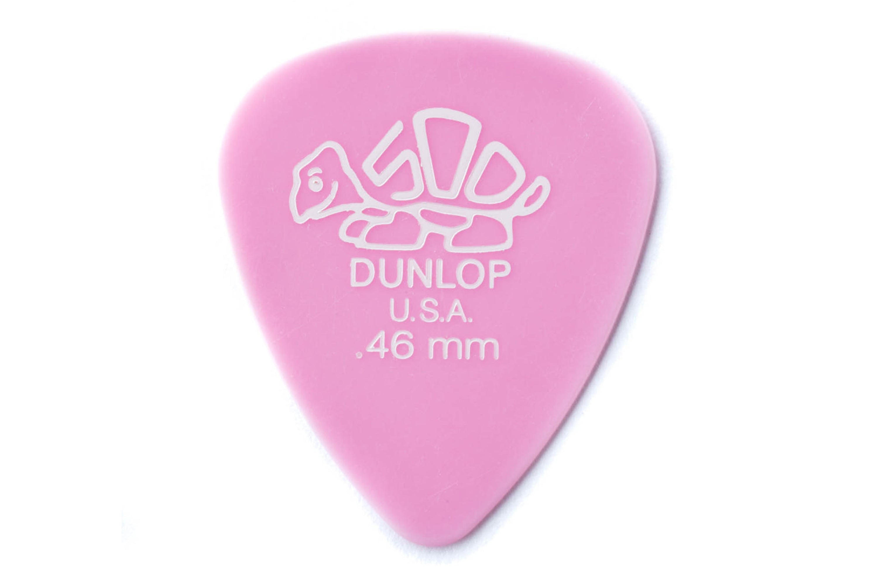 Dunlop Delrin 500 Standard .46mm Pink Guitar & Ukulele Picks 12 Pack