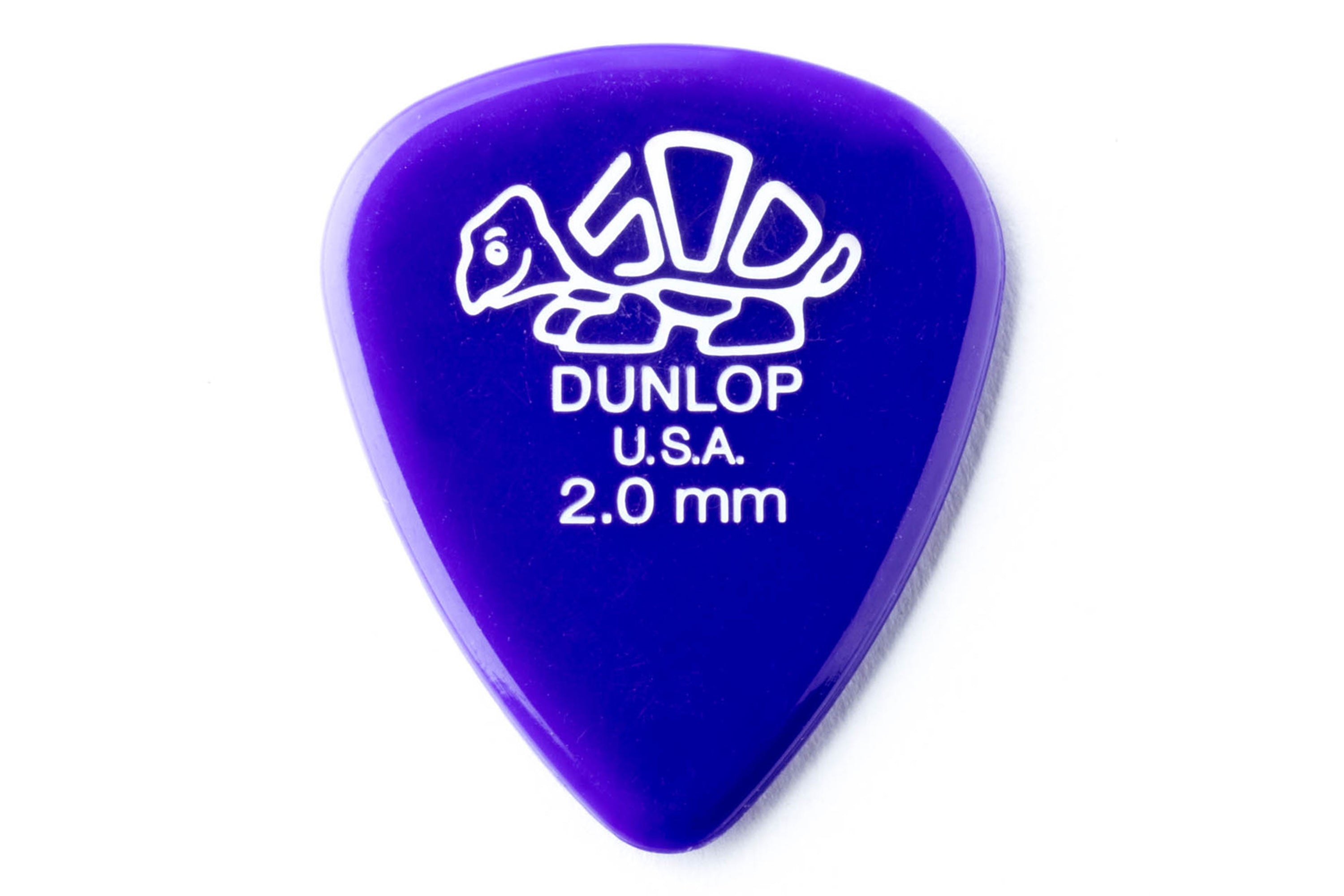 Dunlop Delrin 500 Standard 2.0mm Purple Guitar & Ukulele Pick - SINGLE PICK