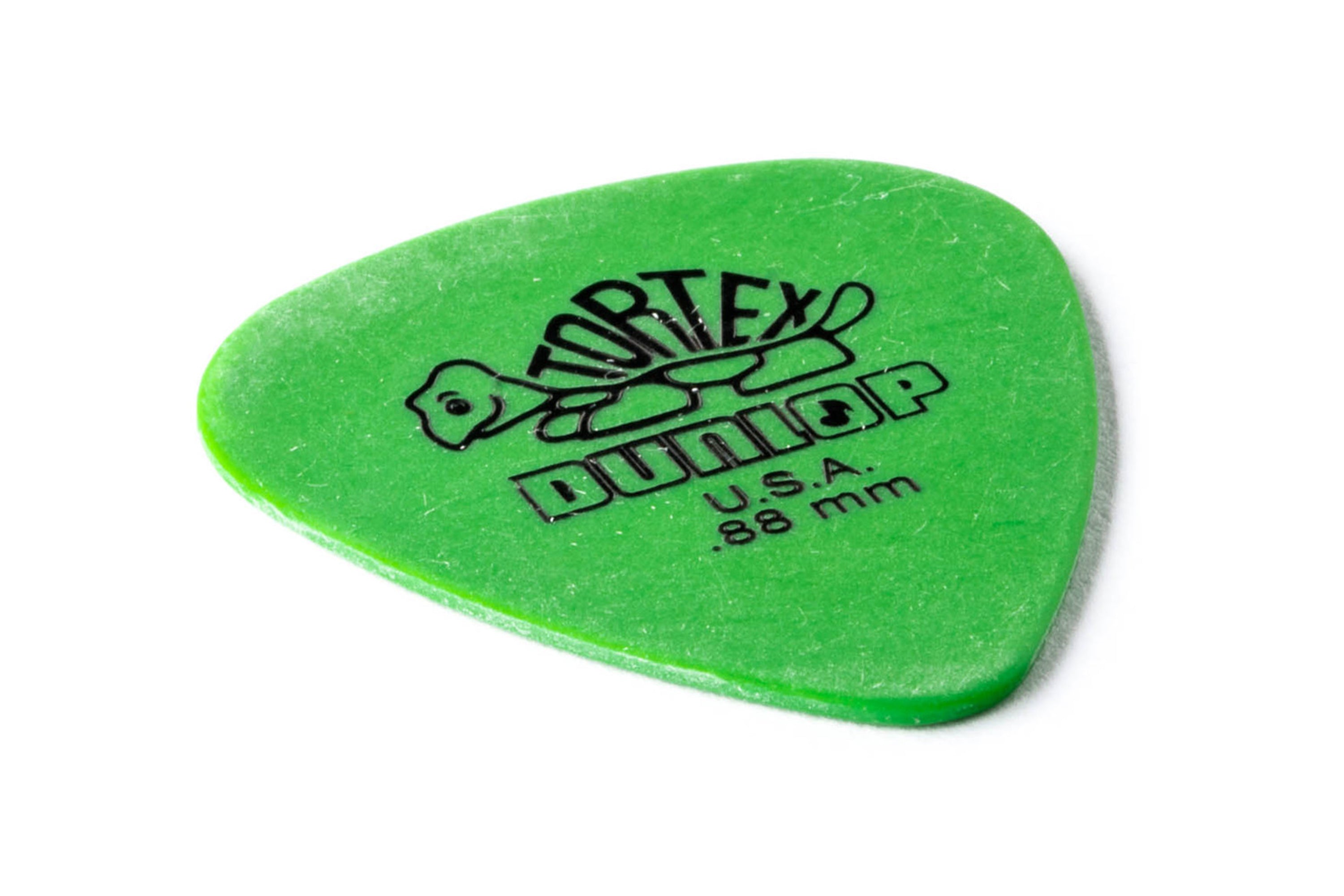 Dunlop Tortex® Standard .88mm Green Guitar & Ukulele Picks 12 Pack