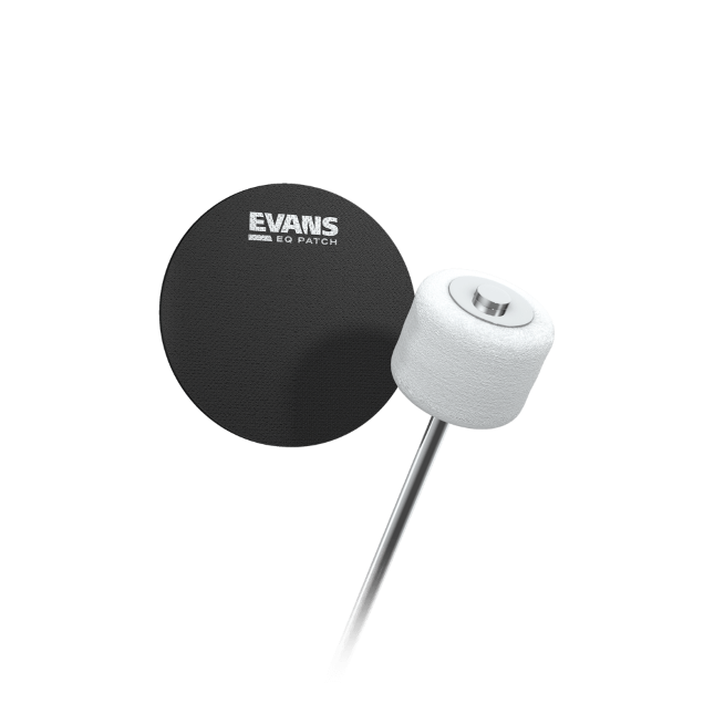 Evans EQ Single Pedal Patch Black Nylon - 2 Pack