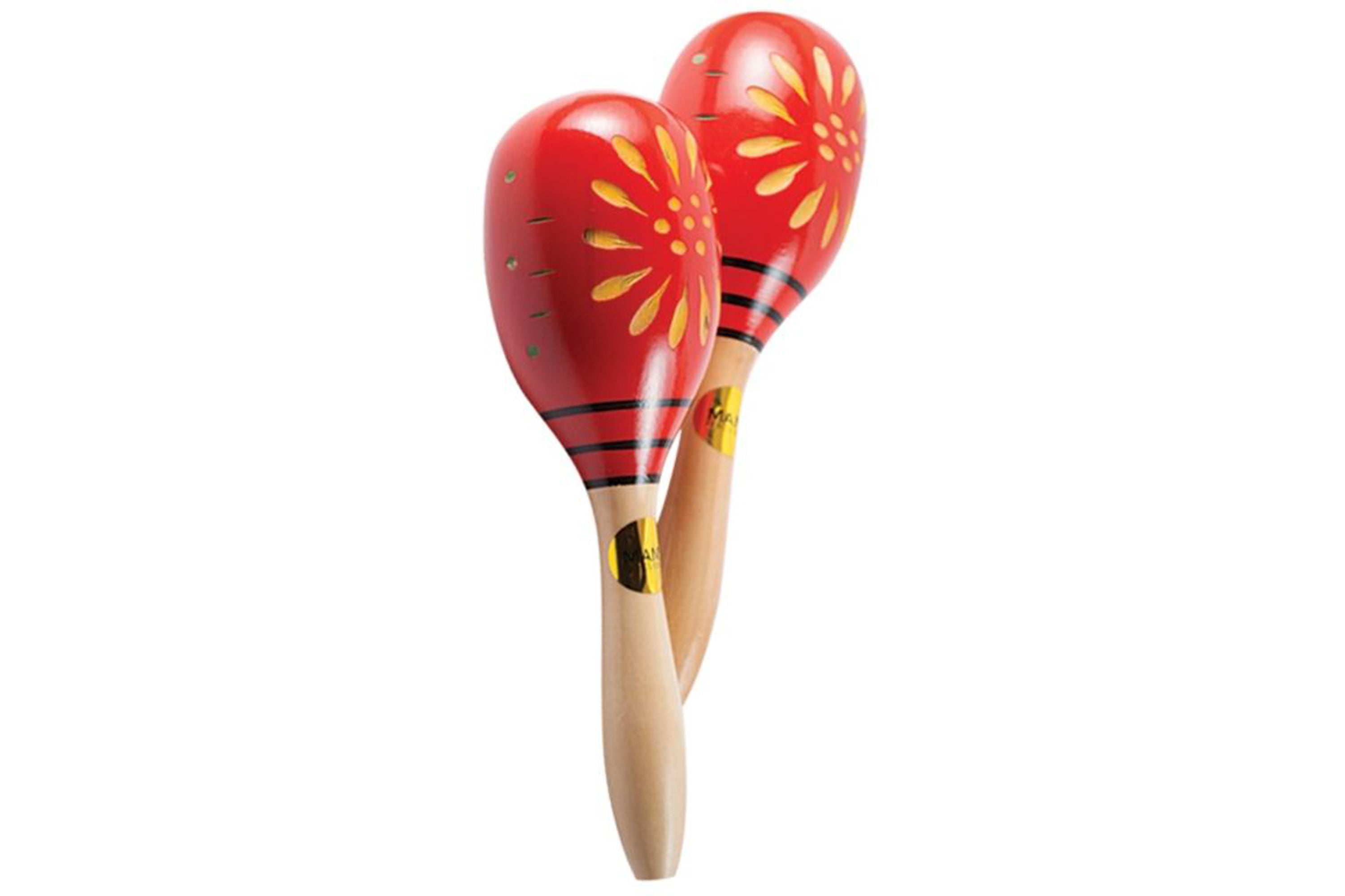 Stagg Red Oval Wooden Maracas