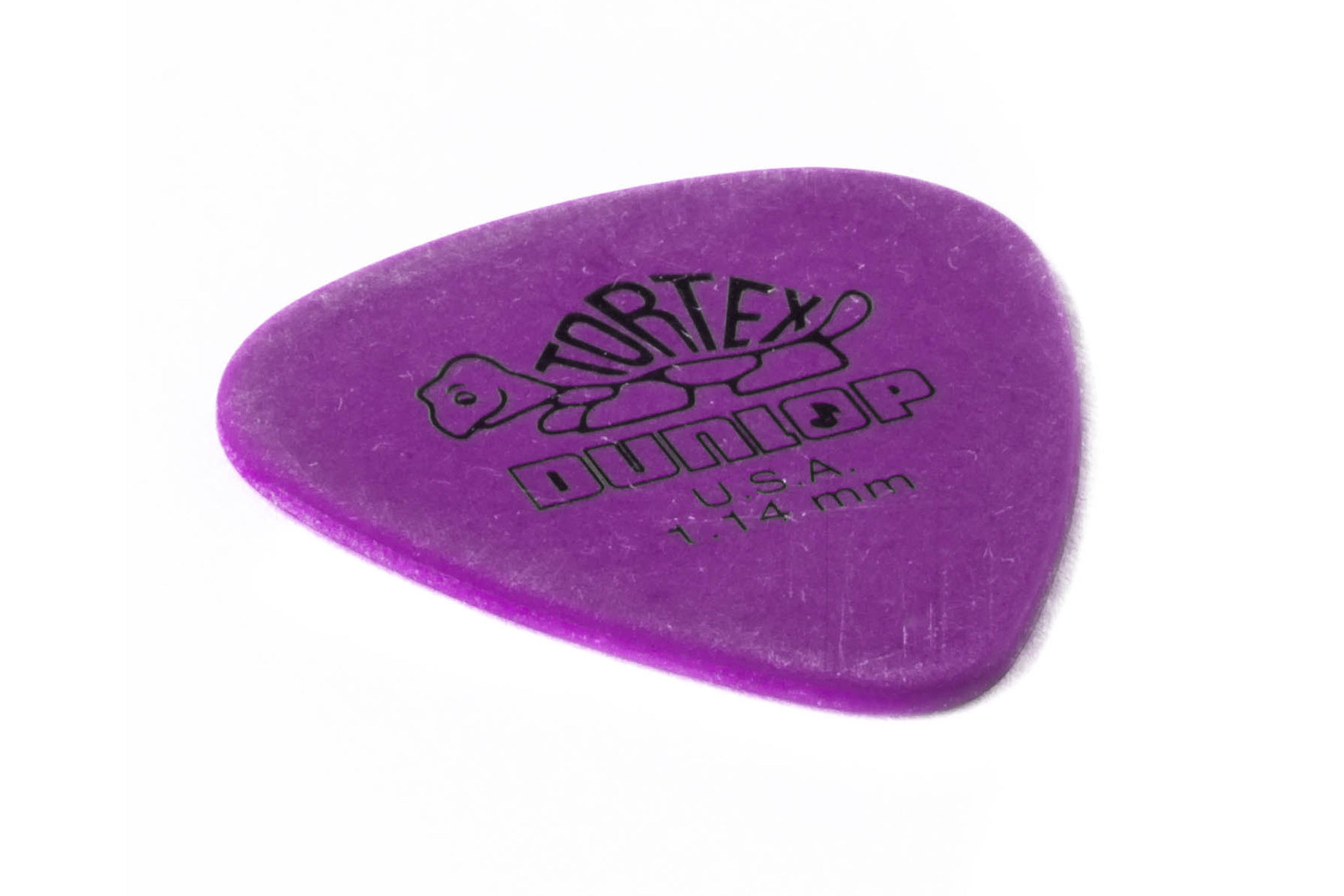 Dunlop Tortex Standard 1.14mm Purple Guitar & Ukulele Picks 12 Pack
