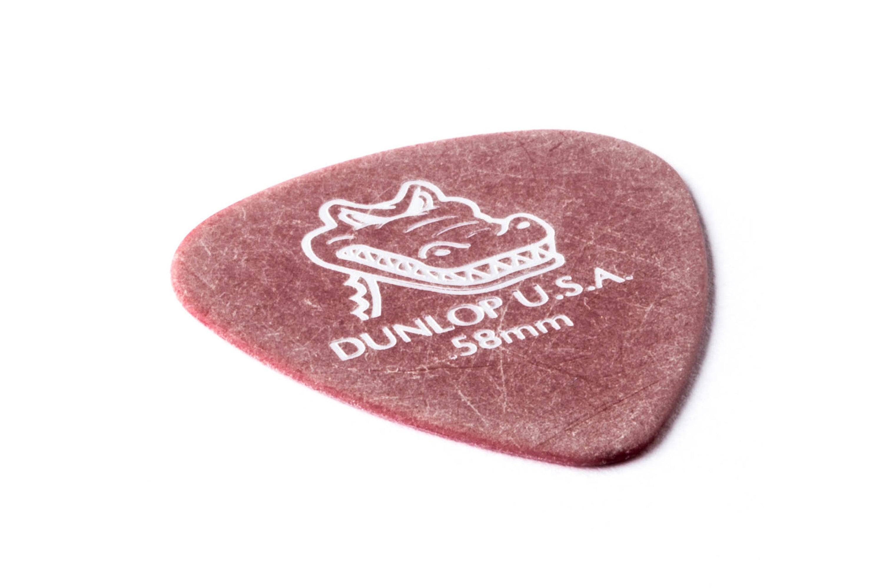 Dunlop Gator Grip® Standard .58mm Red Guitar & Ukulele Picks 12 Pack