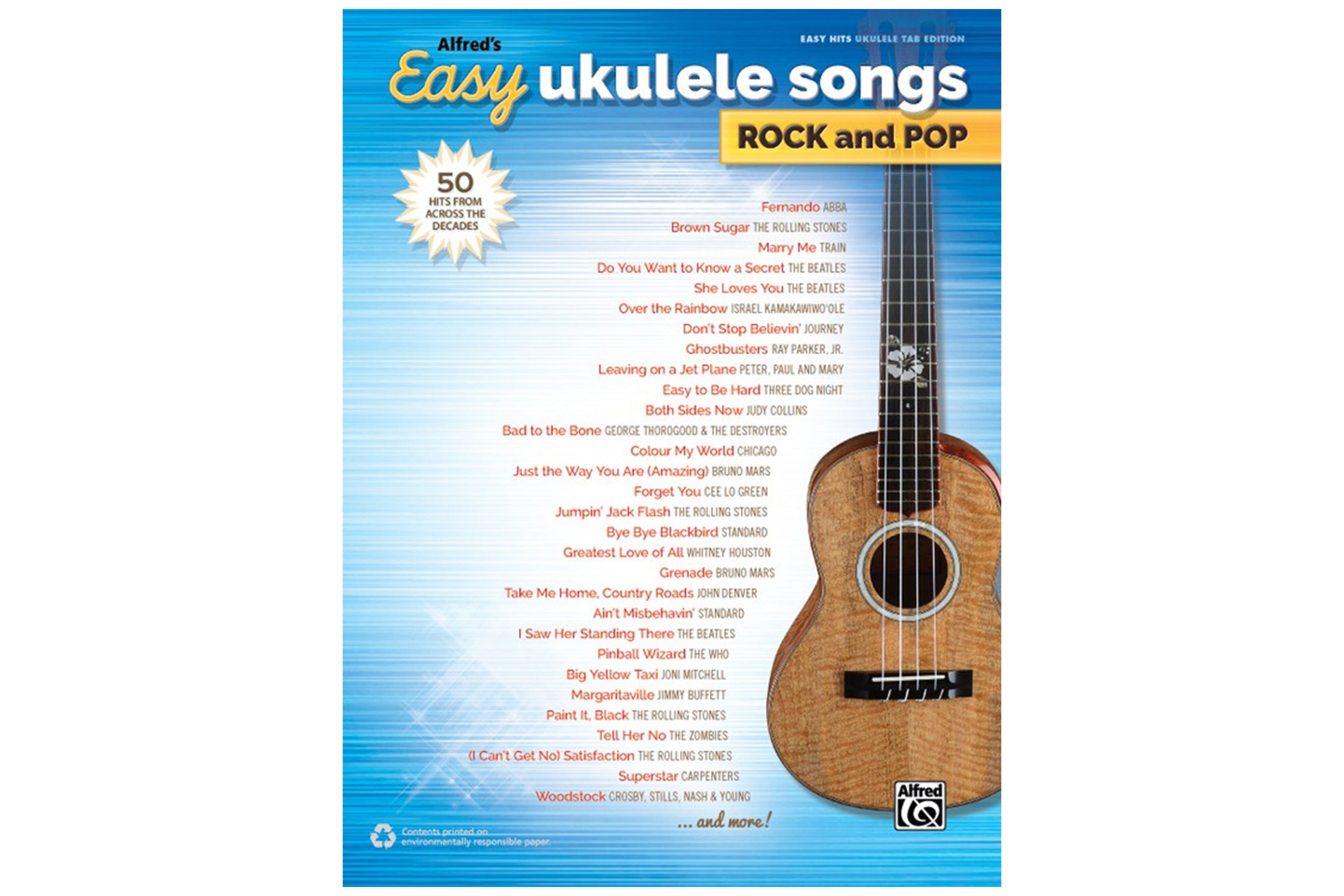 Alfred's Easy Ukulele Songs: Rock and Pop