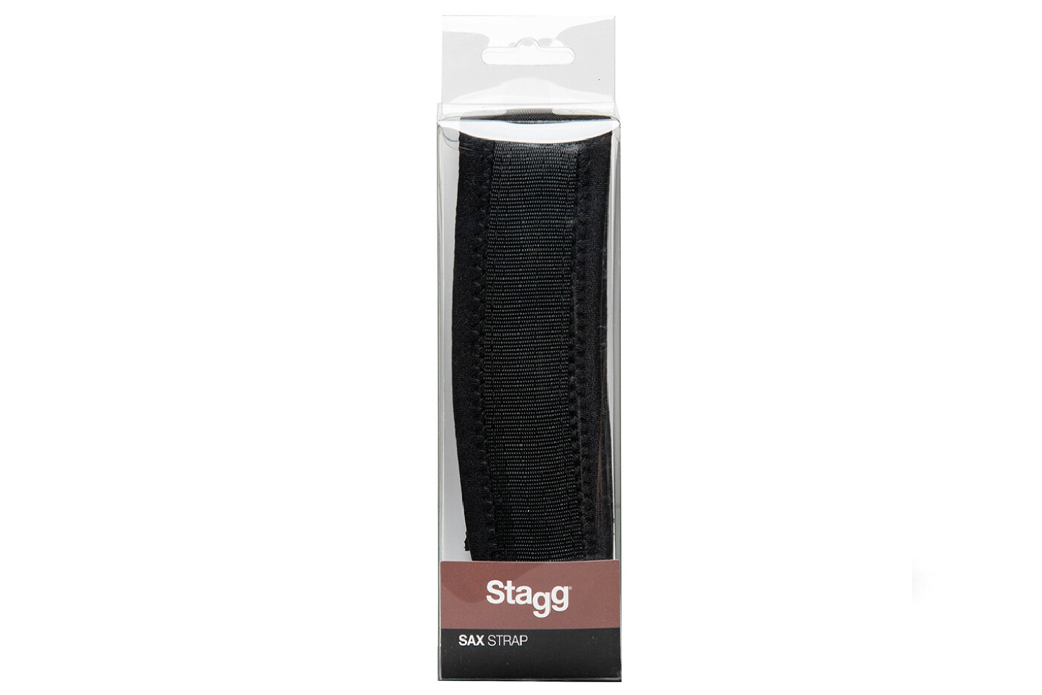 Stagg Fully-Adjustable, Padded Neck Sax Strap - Black