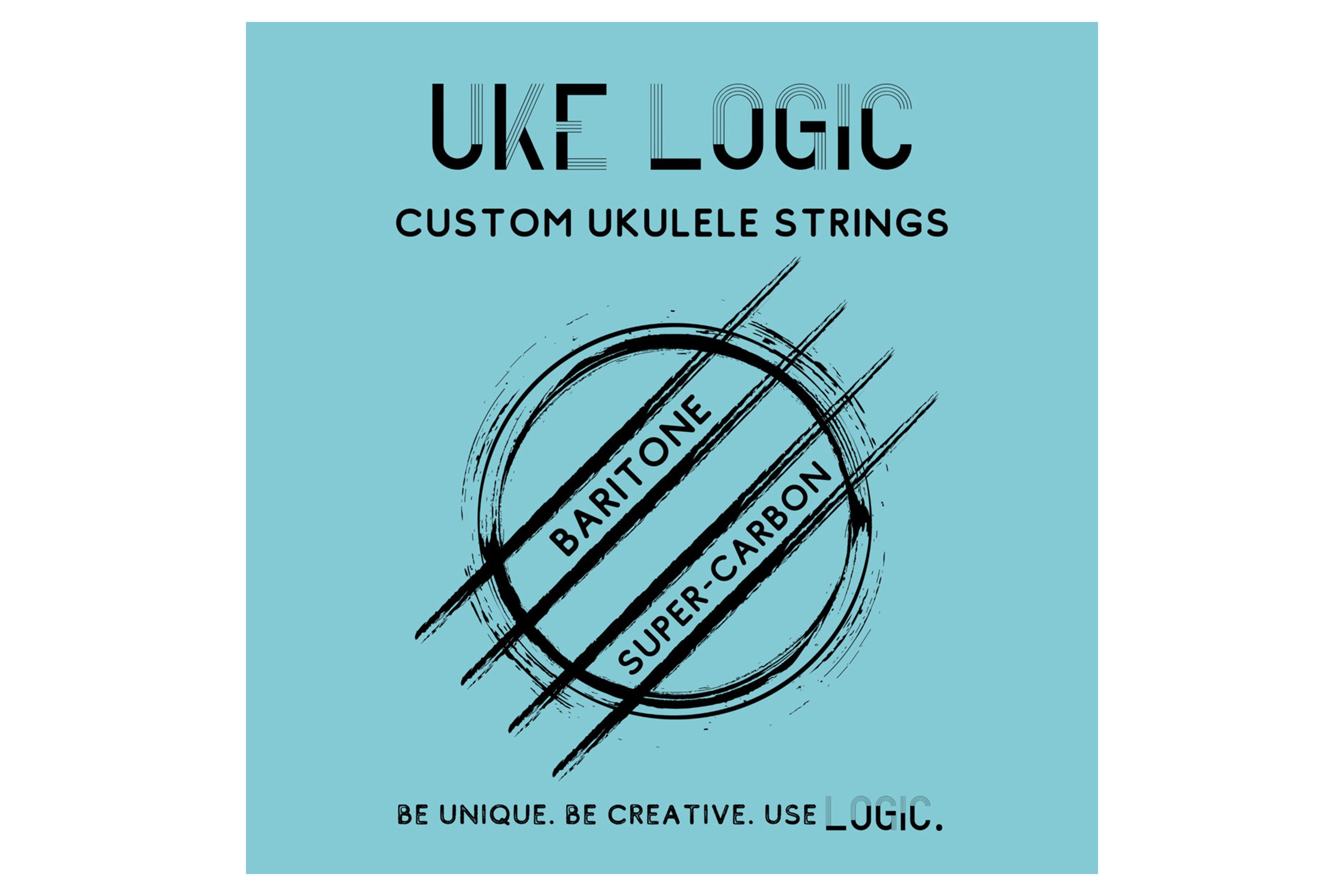 Uke Logic H-BHD-C Clear Fluorocarbon Hard Tension Custom Baritone Ukulele Strings - High D