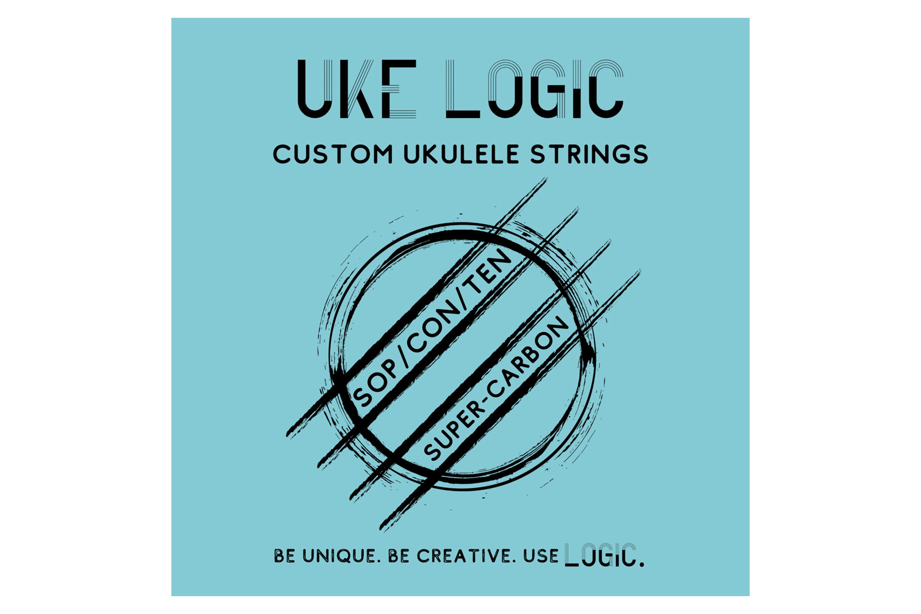 Uke Logic H-HG-C Clear Fluorocarbon Hard Tension Custom Ukulele Strings - High G