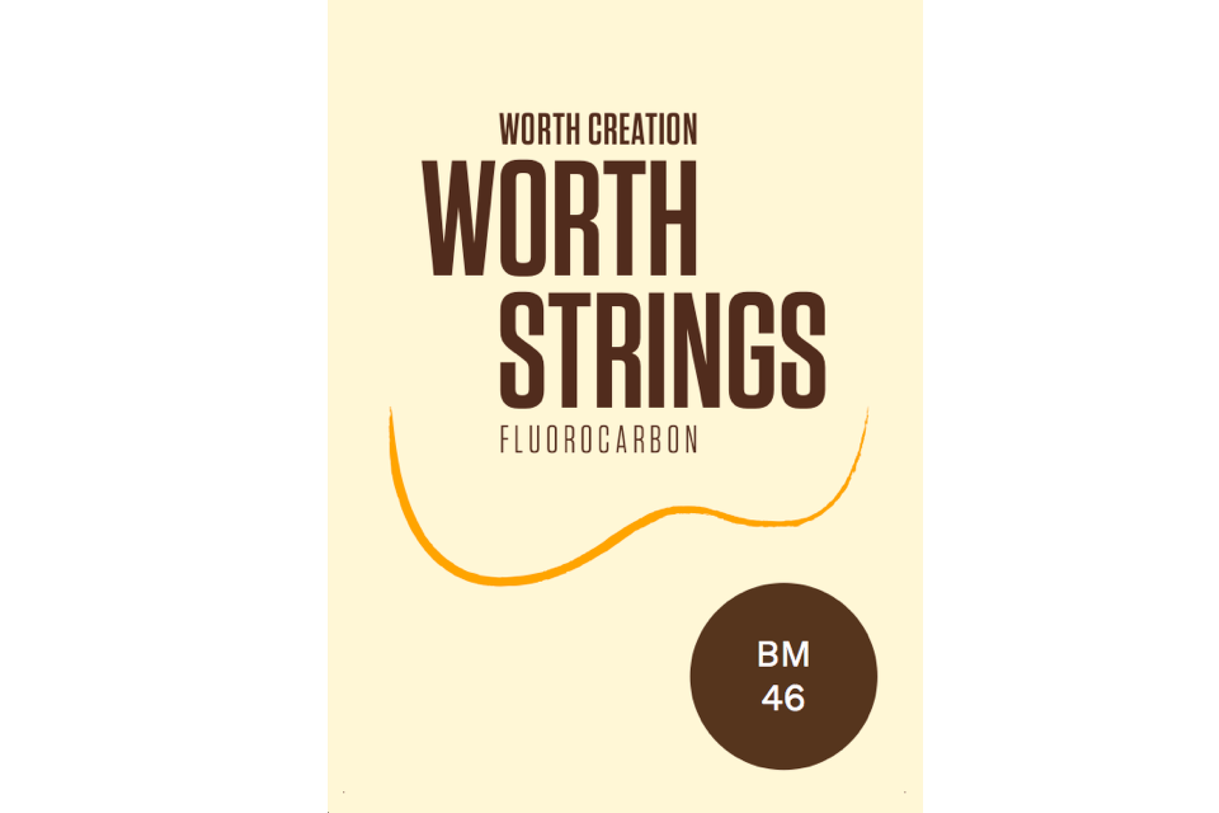 Worth Brown Fluorocarbon Soprano/Concert HIGH G Ukulele Strings Medium BM 46 (G-C-E-A) Enough For 2 Sets