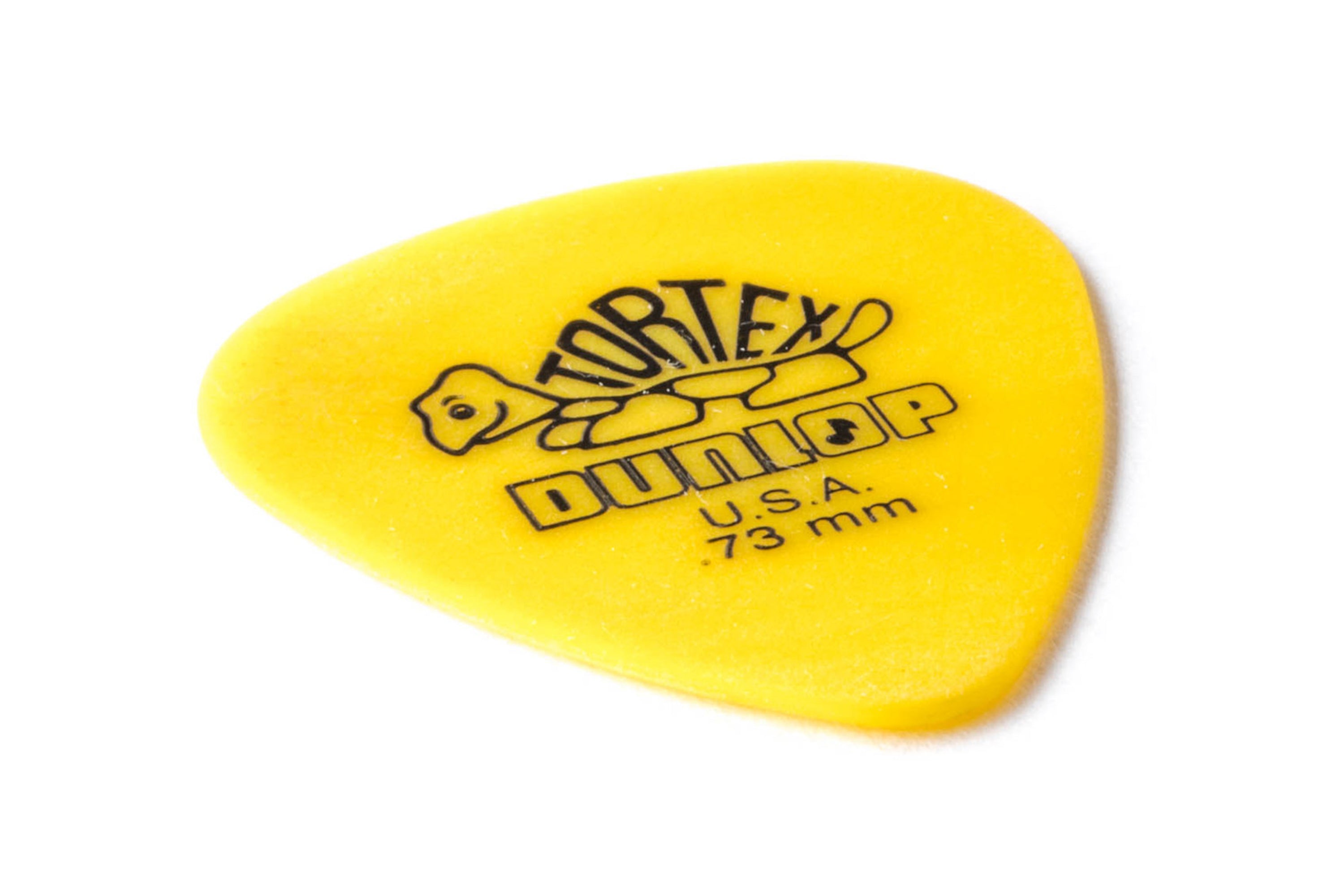 Dunlop Tortex® Standard .73mm Yellow Guitar & Ukulele Pick 12 Pack